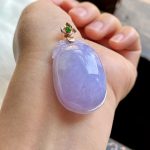 Glutinous Ice Violet Jade Melon Pendant