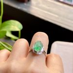 High icy green jadeite Pixiu ring - Image 5