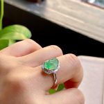 High icy green jadeite Pixiu ring - Image 4