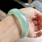 Icy Qingshui Jadeite Bracelet (56.1mm) - Image 4