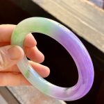 Icy Violet Jade Bracelet (57.7mm) - Image 2