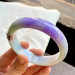 Icy Violet Jade Bracelet (58.2mm) - Image 3